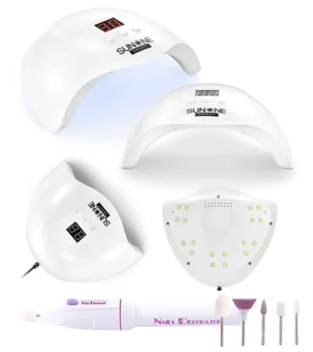 Zestaw do hybryd lampa LED UV 48W +frezarka+gratis na Arena.pl