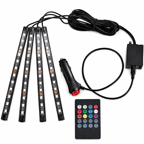 TAŚMA LED do Samochodu PRO LEDY RGB Oświetlenie wnętrza samochodu PILOT na Arena.pl