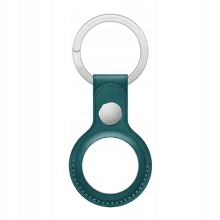 BRELOK SKÓRZANY ETUI APPLE AIRTAG LEATHER KEY RING ZIELONY FOREST GREEN na Arena.pl