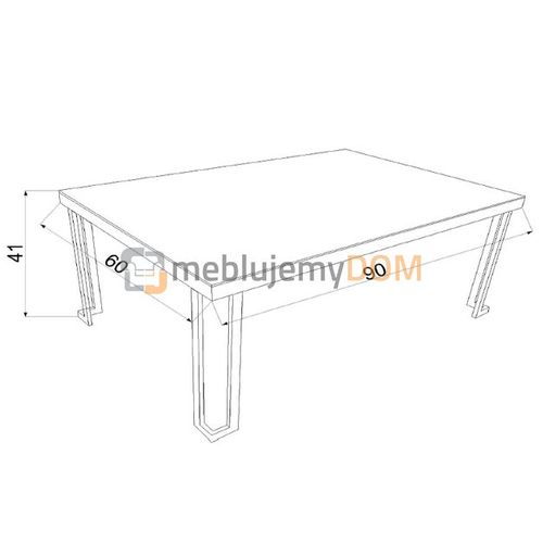Stolik ASPEN 90 x 60 cm na Arena.pl