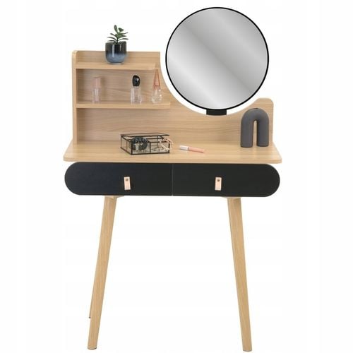 Toaletka z lustrem kosmetyczna skandynawska na Arena.pl