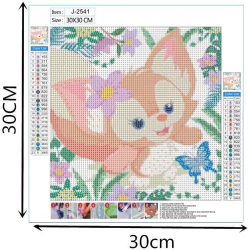 Haft Diamentowy 5D Malowanie Diamentami Lisek na Arena.pl