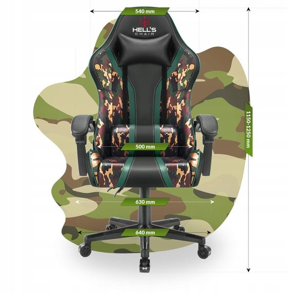 FOTEL GAMINGOWY DLA GRACZA BIUROWY HELL'S zdjęcie 11