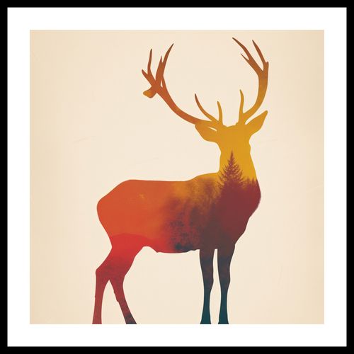 Plakat 40x40cm Światło Leśnego Monarchy na Arena.pl