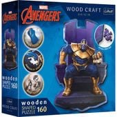PUZZLE 160 DREWNI KONTUROWE THANOS NA TRONIE 20184