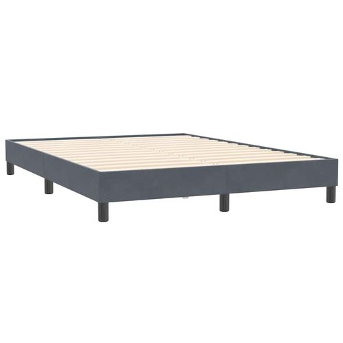 Łóżko typu Box Spring bez materaca Ciemnoszary 140x210 cm na Arena.pl