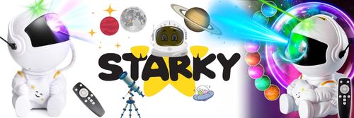 Projektor gwiazd rzutnik led lampka nocna dla dzieci astronauta niebo pilot na Arena.pl