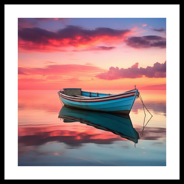 Plakat 50x50cm Spokój przed Połowem zdjęcie 3