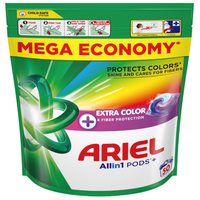 kapsułki do prania kolorów ariel pods plus complete care 50szt
