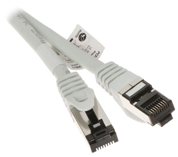 PATCHCORD RJ45/SFTP/8.1/2.0-GREY 2M LANBERG zdjęcie 1
