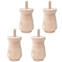 Noga meblowa z drewna, drewniana TOE-47 4 sztuki