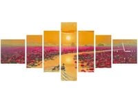 70CM 160CM ZEGAR 7 ELEME KACZKI LILIACH DRUK OBRAZ