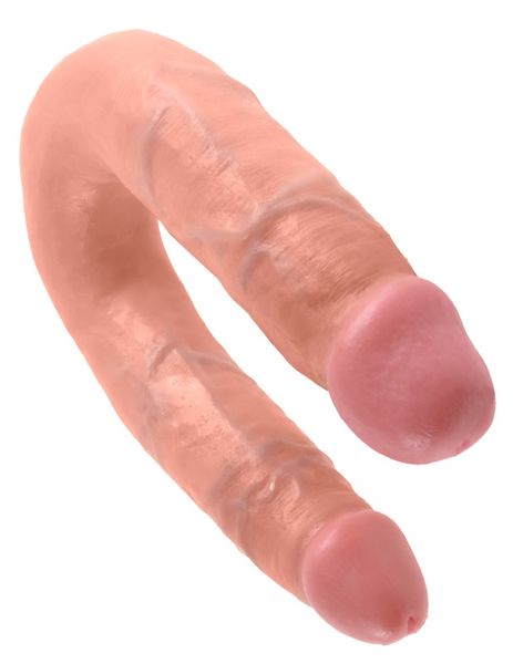 King Cock U-Shaped Medium Podwójne dildo zdjęcie 3