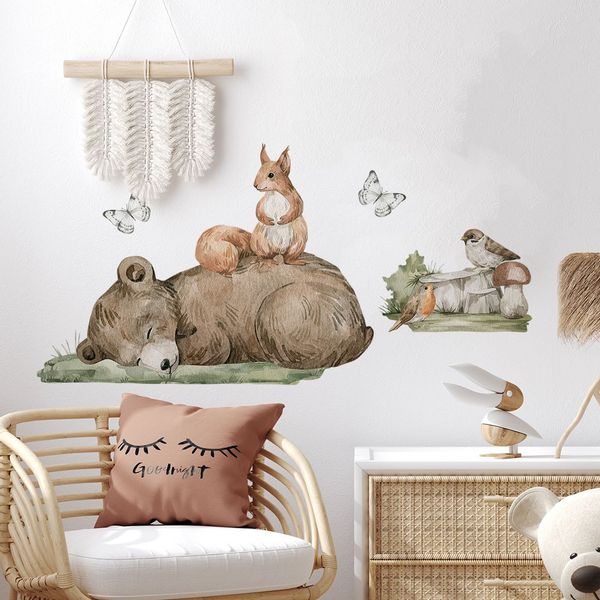 Naklejki Miś Wiewiórka DK489 zdjęcie 1