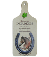 deska podkowa dla Dziadków   27 x 12 cm.    P1491W3