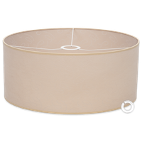 Abażur beżowy 40x20 cm Cerlux – klasyczny do lamp stojących i wiszących E14