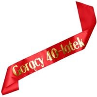 Czerwona szarfa Gorący 40-latek