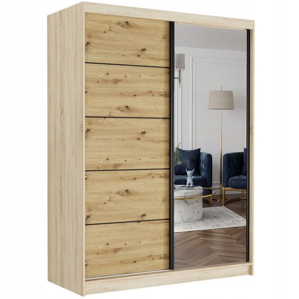 Szafa przesuwna Rivano I 150 cm z lustrem zdjęcie 8