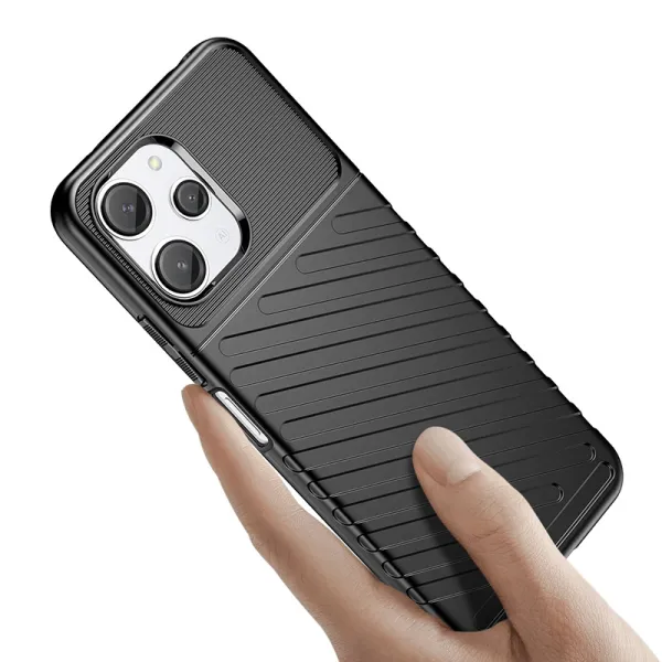 pancerne etui xiaomi redmi 12 thunder case - czarne zdjęcie 7