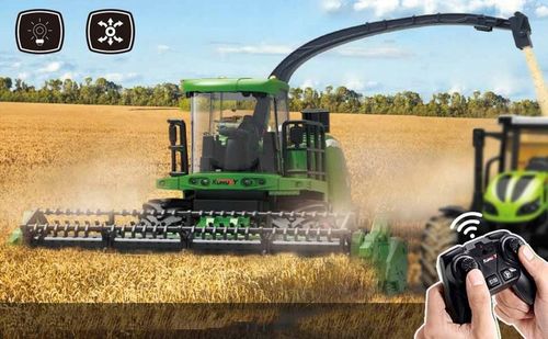 KOMBAJN ZBOŻOWY Z PILOTEM 2,4 GHZ I AKUMULATOREM IDEALNY HARVESTER TRAKTOR na Arena.pl