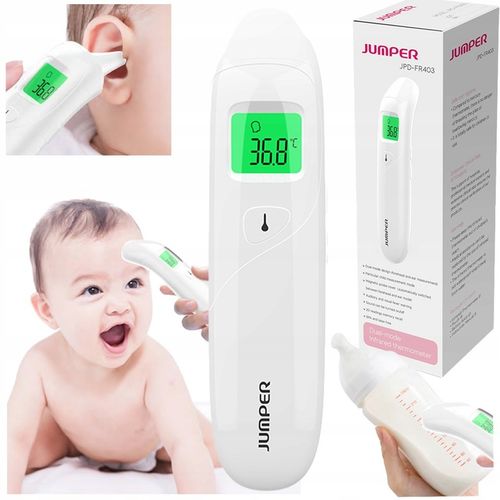 MEDYCZNY termometr bezdotykowy podczerwień do ucha czoła JUMPER JPD-FR403 na Arena.pl