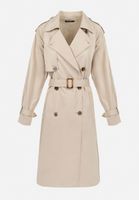 Renee Beżowy Płaszcz damski L Trencze Wiosna