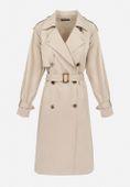 Renee Beżowy Płaszcz damski L Trencze Wiosna