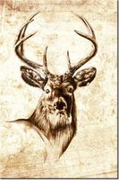 80CM 120 OBRAZ GŁOWA JELENIA ŚCIENNY