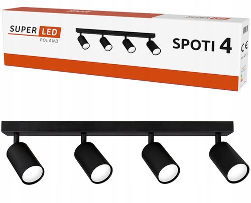 Lampa sufitowa szyna spot oprawa halogenowa 4x GU10 na Arena.pl