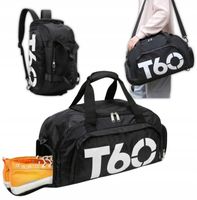 TORBA SPORTOWA TRENINGOWA MĘSKA DAMSKA NA RAMIĘ SIŁOWNIE BASEN PLECAK 2W1