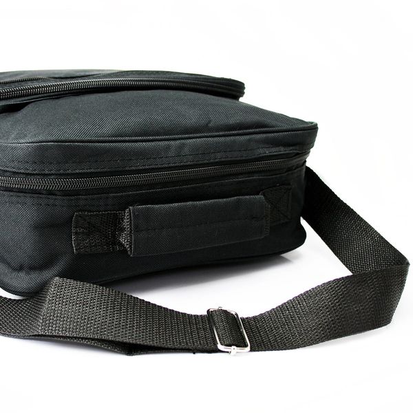 torba męska do pracy z nylonu sanchez - czarna zdjęcie 5