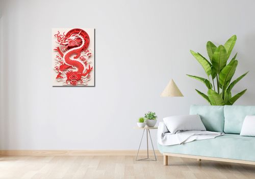 Obraz 50x70cm Czerwony Smok na Arena.pl