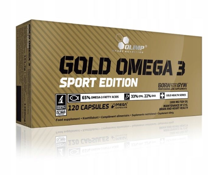 OLIMP GOLD OMEGA 3 SPORT 120 EPA, DHA + WITAMINA E zdjęcie 1