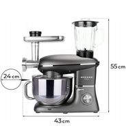 NOWY ROBOT KUCHENNY PLANETARNY MASZYNKA DO MIĘSA MIKSER BLENDER 2300W 6,2l