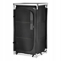 CZARNA SZAFKA TURYSTYCZNA WOLNOSTOJĄCA Z BLATEM NC3036 NILS CAMP