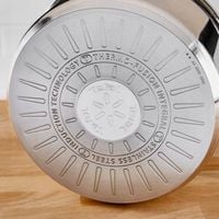 Patelnia głęboka z pokrywką mocne uchwyty garnki stal TEFAL Infinite
