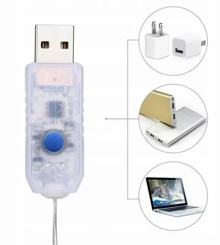 KURTYNA ŚWIETLNA LED LAMPKI WISZĄCE NA USB 3x3M NA ZEWNĄTRZ I WEWNĄTRZ na Arena.pl