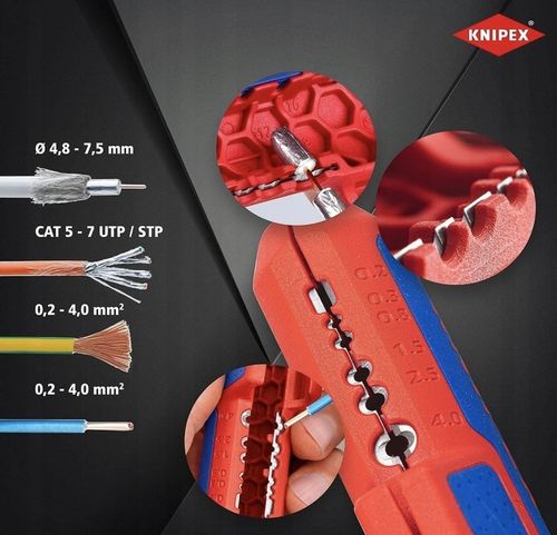 Narzędzie do ściągania izolacji 135 mm KNIPEX (16 95 01 SB) na Arena.pl