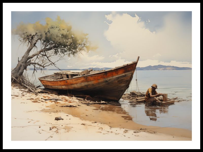 Plakat 70x50cm Spokój Przybrzeża zdjęcie 3