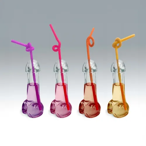 little genie zestaw 4 szklanek do napojow z kolorowym motywem na Arena.pl