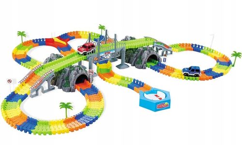 TOR SAMOCHODOWY MAGIC TRACK 5 metrów + 2 AUTKA MOST TUNELE DRZEWA WIADUKT na Arena.pl