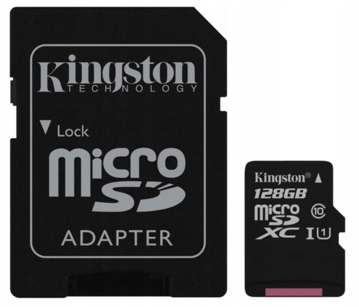 KINGSTON KARTA MICROSD 128GB MICRO CL10 ADAPTER SD zdjęcie 2