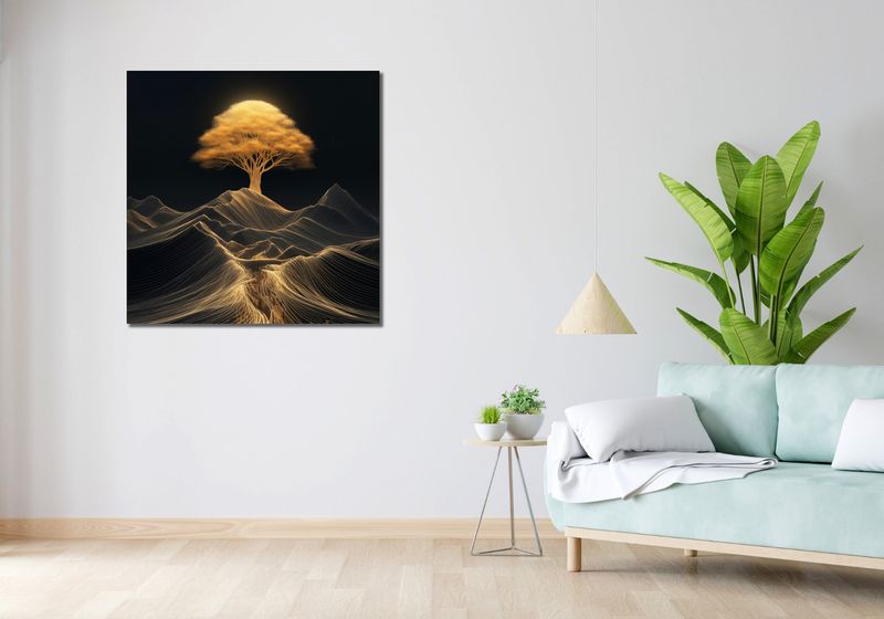 Obraz 90x90cm Drzewo Energii zdjęcie 2