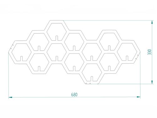 wieszak geometryczny CELLS na Arena.pl