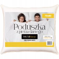 Poduszka z Pierza Dartego 70x80 cm - NATURALNA - PaemiHome