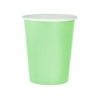 kubeczki papierowe miętowe 250ml/14szt. urodziny
