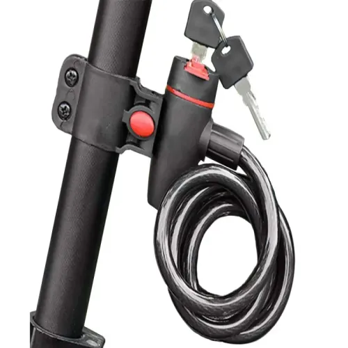 Zapięcie rowerowe blokada do roweru na kluczyk mocna linka kłódka na Arena.pl