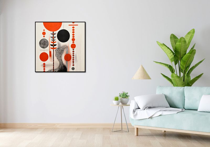 Plakat 80x80cm Kontrastowy Kosmos zdjęcie 4