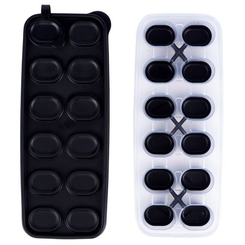 Foremka Silikonowa Forma na Lód Kostki Lodu do Mrożenia Kostek z Pokrywką na Arena.pl