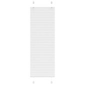 Roleta plisowana biała 50x100 cm Szerokość tkaniny 49,4cm